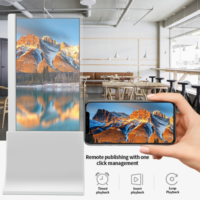 Commercial Desktop Type Smart Oled Advertising Tv Android Hd 55 Inch Transparent Oled Screen Display Tv