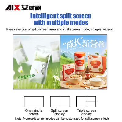 Ultra-Thin HD LCD Advertising Display Machine for Elevator Buildings & Retail Education with Animation SDK Function