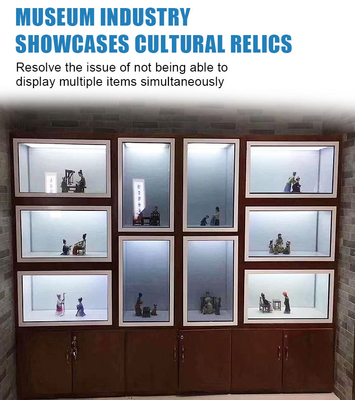 3D Holographic LCD Transparent Screen Display Cabinet Multi-Functional Interactive Touch