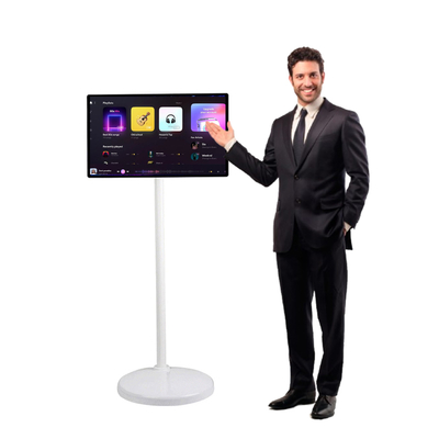Portable TV Intelligent Portable Touch Screen 32 Inch Indoor 8k Smart Tv lg 4k Interactive Display Wireless Moveable Wireless Tv