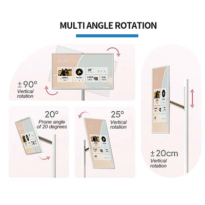 32-Inch Portable TV Smart Flat Screen Touch Smart Tvs 4k Small Mobile Mini Mobile Tv Portable Wireless Interactive Screen
