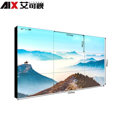 LCD Splicing Screen High Brightness Indoor Digital Signage Advertising Office LCD Screen Video Wall Lcd Splicing Screen